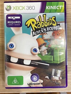 Jogo Rabbids E Kicking Xbox 360 Kinect Midia Fisica em Promoção na