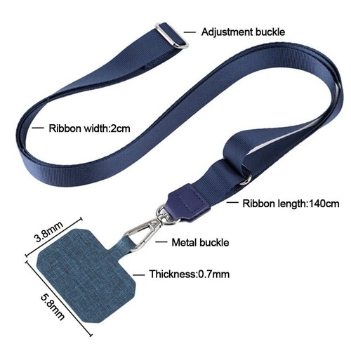 Anti-lost Phone Lanyards Adjustable Phone Straps Patch New Cell Phone Holder - Photo 5 sur 21