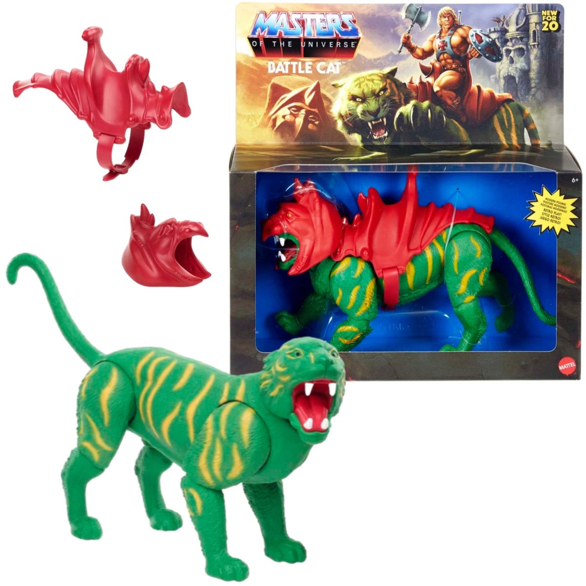 Masters Of The Universe Battle Cat Origins Tiger-Like 6.75