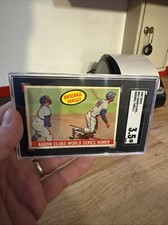 Hank Aaron Antique Baseball Card SGC 3.5 Vintage Braves Collector HOF 1959 Topps