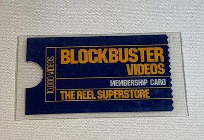Blockbuster Video Laminated Membership Card "The Reel ...
