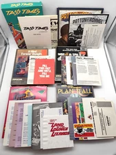 Lot of 6 Macintosh Game Boxes & Feelies - Larry, Planetfall, Zork II, Voyaging