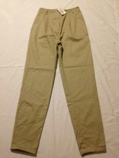 New Talbots Twill Chino Single Pleat high waist Cuffed Pants Women's 8L