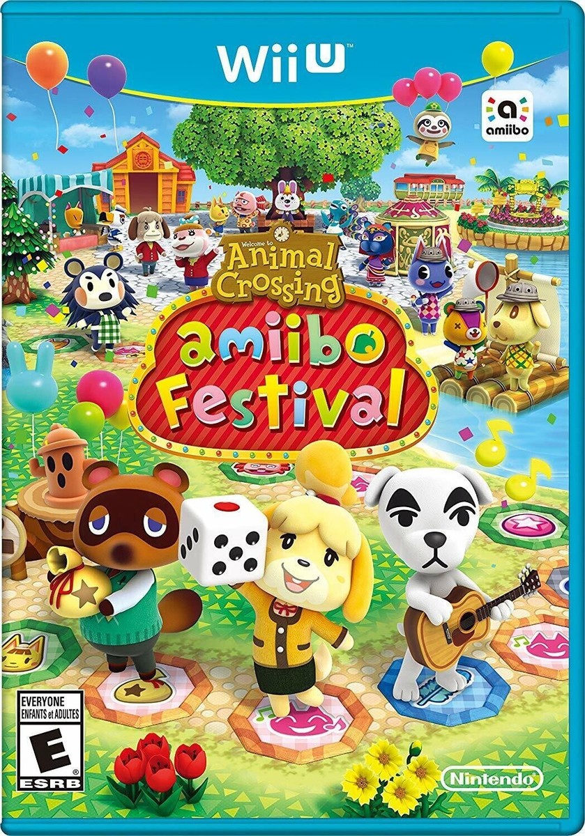 Animal Crossing Amiibo Festival (Wii U) New Game Disc & Inserts