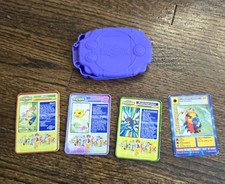 VTG Digimon Taco Bell 2000 Kunemon 3 Metal Cards Matt Nyaromon Kabuterimon Case