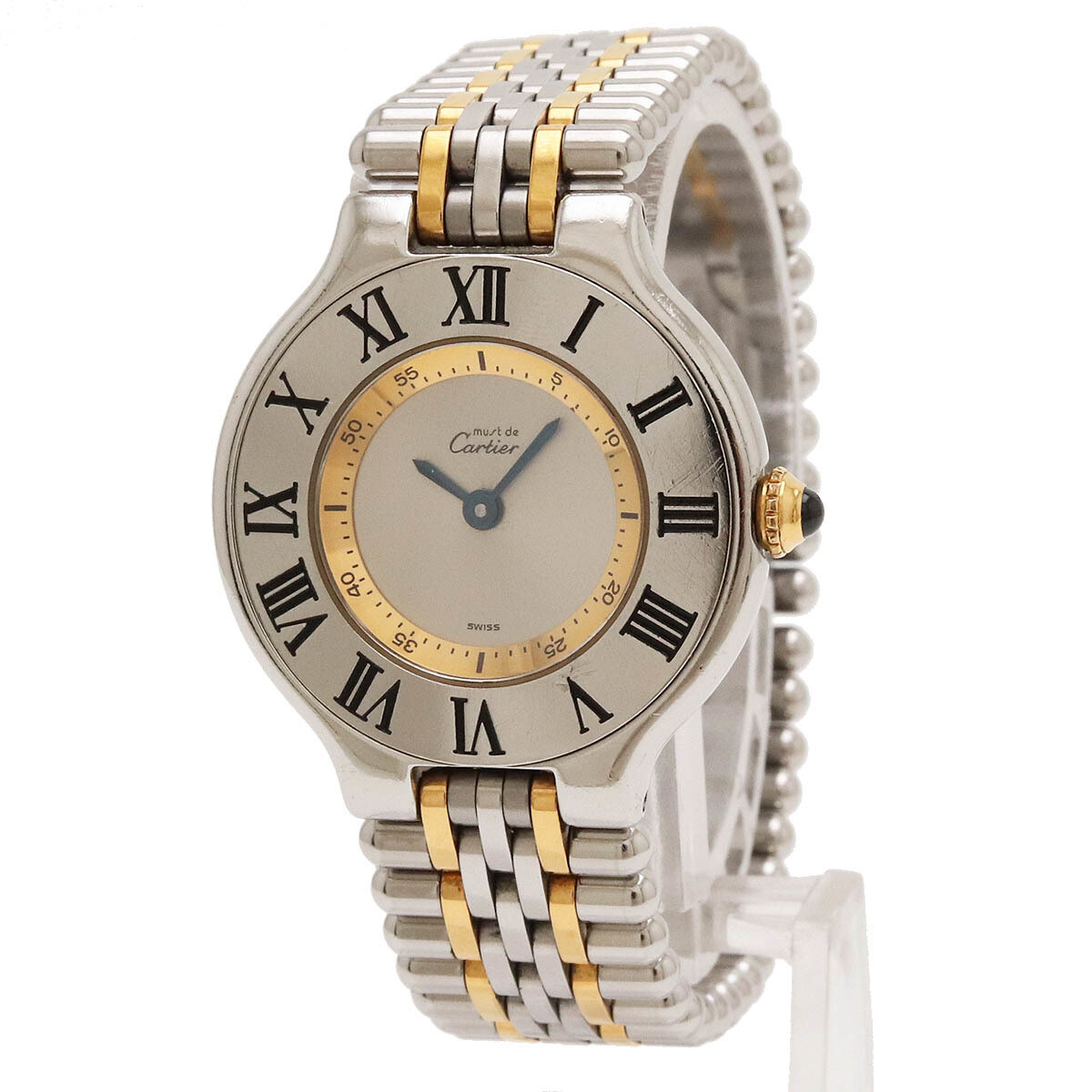 Cartier Must 21 Must Vantien SM SS GP Quartz 28mm Ladies Watch | eBay