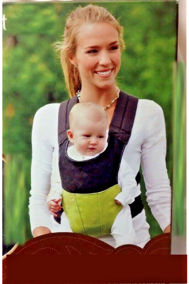 The Peanut Shell Organic Cotton Baby Carrier; Moss Green; opt ergonomic position - Image 2 of 4