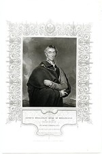 ARTHUR WELLESLEY DUKE OF WELLINGTON, British General/Waterloo, Engraving 9521