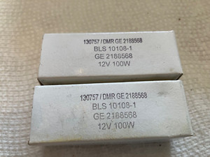 COLLIMATOR BULB LAMP, GE DMR GE2188568, 12V 100W, Quantity = 2