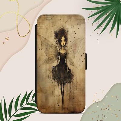 FEE HANDYHÜLLE FLIP WALLET HANDYHÜLLE FÜR IPHONE SAMSUNG PIXEL GOTHIC PRINT