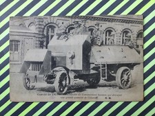 Old postcard ARMORED CAR ARMORE CAR MILITARY AUTOMOBILE WAR 14 Car Military War