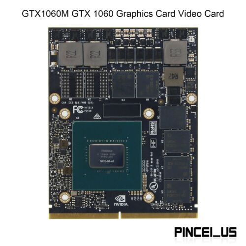 Tarjeta gráfica de video GTX1060M GTX 1060 N17E-G1-A1 6 GB GDDR5 MXM para Dell - Imagen 1 de 7
