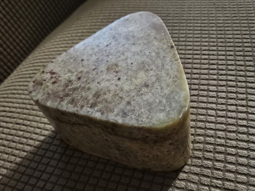 Vtg Triangle Shape Soapstone Trinket Potpourri IncenseBox W/Lid Geometric Cutout - Picture 12 of 22