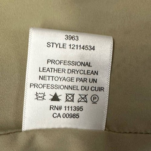 Tory Burch Beige Laser Cut Out Perforated Leather Jacket Sz 6 - Picture 15 of 15