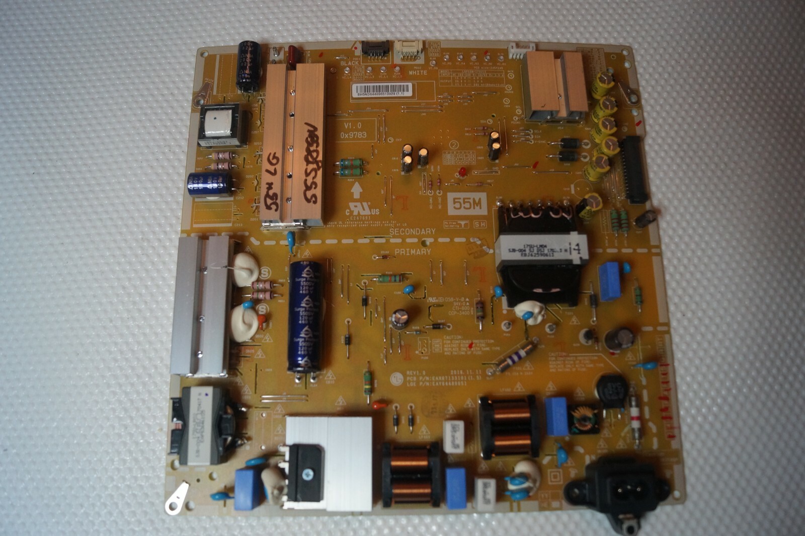 PSU POWER SUPPLY BOARD EAY64489651 EAX67133101(1.5) FOR 55"" LG 55SJ850V LED TV