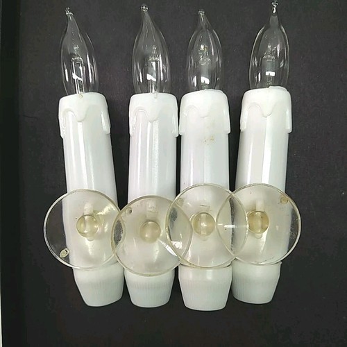 Suction Cup Drip Candles Mini Battery Included Light Christmas Window White - Picture 8 of 8