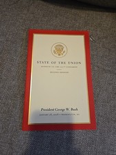 Estado de la Unión George W. Bush 2008 Conmemorativo VIP Discurso Boomlet