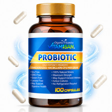 Probiotics 100 Billion CFU Potency Digestive Immune Health 100 Capsules
