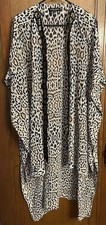Kimonos Duster Cheetah Animal Print Size M/L Throw Over Wendy Williams