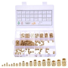 500pcs M2 M2.5 M3 M4 M5 M6 Metric Threaded Inserts with Heat Set Insert Tips