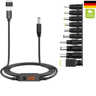 USB-C PD zu DC Adapterkabel 5V 9V 12V 15V 2