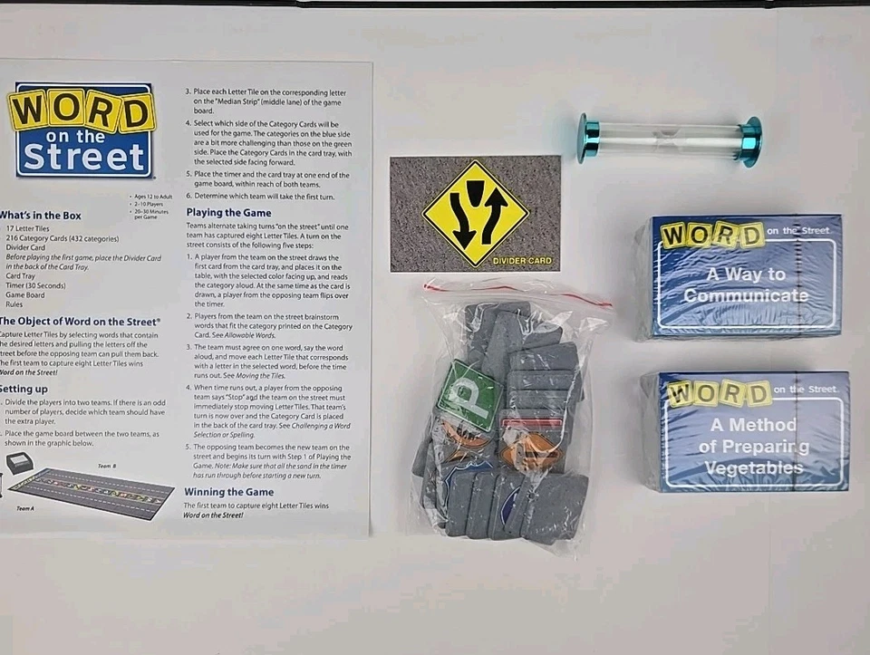 Juego Word on the Street - Fuera de la Caja 2009 - Caja Abierta, Completo, ENVÍO GRATIS Foto 4 de 4