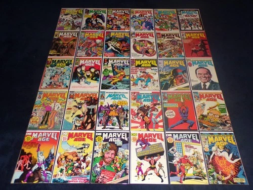 MARVEL AGE 1 - 140 LOT 98 90 34 26 1983 116 COMICS MISSING 12 19 29 38 41 97 104