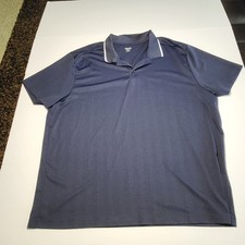 Old Navy Mens Active Polo Shirt XXL Cloudmotion Navy White