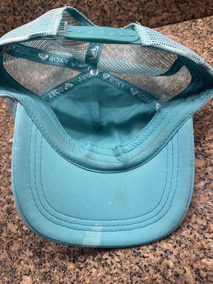 Gorra Roxy Gorra A Presión Aqua Teal Camionero Malla Surf Deletrear Mujer Playa Foto 4 de 4