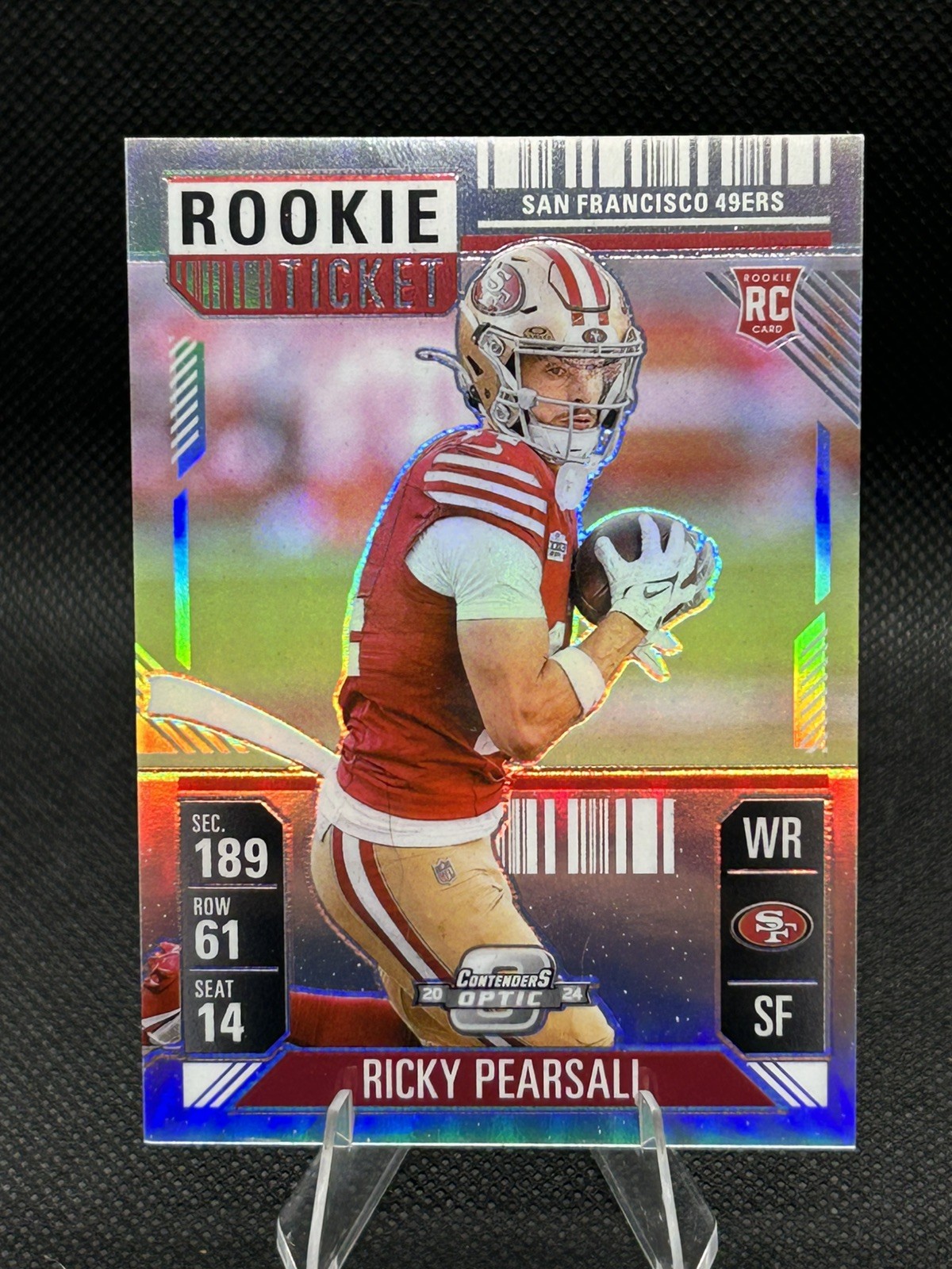 2024 Contenders Optic - Rookie Ticket Ricky Pearsall Silver Prizm #92 (RC)