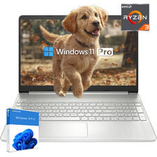 HP 15.6"HD Laptop computer Win11Pro 4 core AMD R3 5300U  UP TO 64GB RAM 2TB SSD