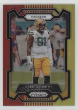 2023 Panini Prizm Red & Yellow Prizm 30/44 Preston Smith #111 z7j