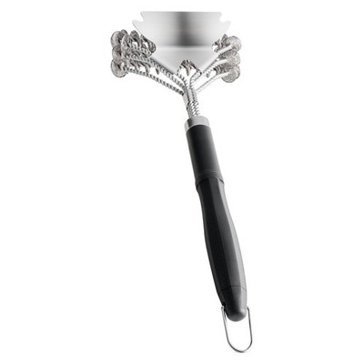 Stainless Steel BBQ Grill Brush and Scraper Bristle Free Cleaner 17 Inch