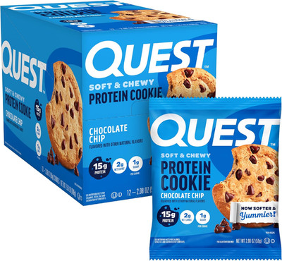 Nutrition Chocolate Chip Protein Cookie, 15G Protein, 1G Sugar, 2G Net Carbs, Ke