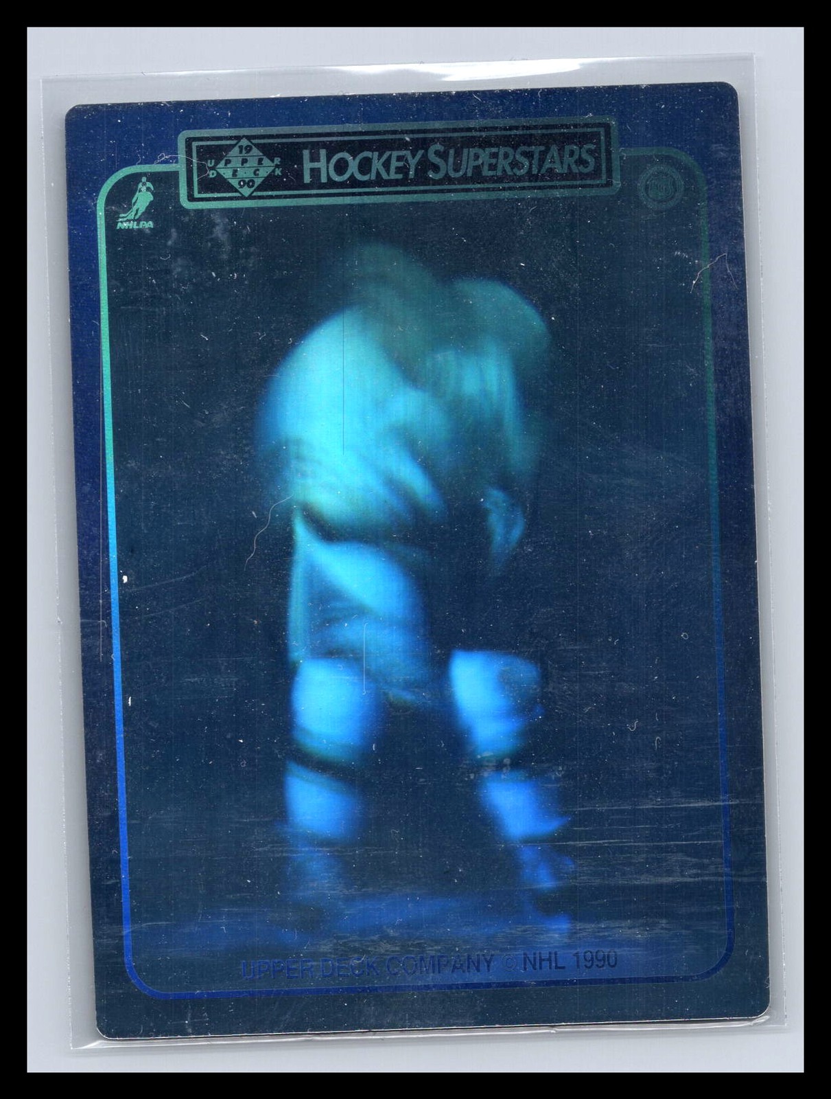 1990-91 Upper Deck Hockey #NNO Brett Hull Hockey Superstars Hologram Stl Blues