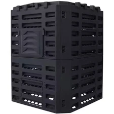 90 Gal. Garden Composter Bin Made from Recycled Plastic, Lightweight, Aerating O