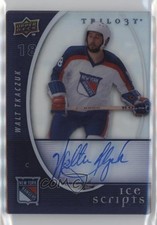 2008-09 Upper Deck Trilogy Ice Scripts Walt Tkaczuk #IS-WT Auto nd3