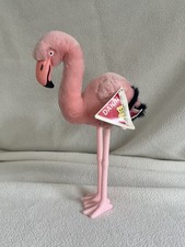 FLAMINGO DAKIN Standing PINK Plush 13  1986 Vintage Plastic Legs and Beak w/ Tag