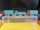 3-MATCHBOX/LESNEY MERCEDES+REFRIGERATOR TRUCKS MADE ENGLAND RARE HTF USEDL-31