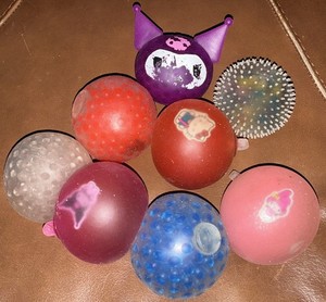 8pc Squishy Stress Ball Fidget Toy Lot Sensory Mixed
