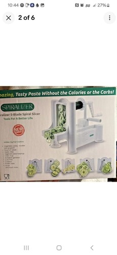 Nuevo Espiralizador 5 Hojas Cortador Espiral en Caja Original - Imagen 2 de 2