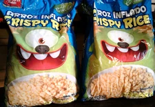 LOT of 2 La Cosecha Crispy Rice cereal (arroz inflado) 17.63oz ea (BEST BY 11/25