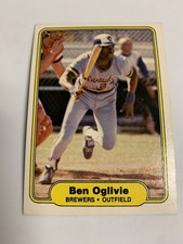 1982 Fleer Ben Oglivie Milwaukee Brewers