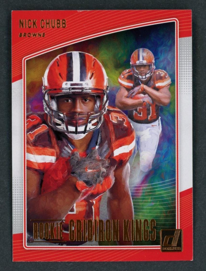 2018 Panini Donruss Nick Chubb Gridiron Kings Rookie RC #RGK-8 Cleveland Browns