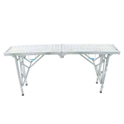 Work Platform 1.8m Portable Folding Scaffolding Platforms Adjustable Height