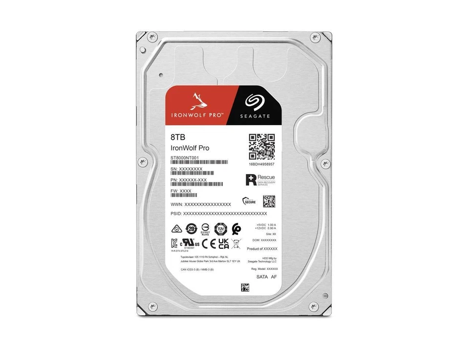 Seagate IronWolf Pro ST8000NT001 8TB 7200 RPM 256MB Cache SATA 6.0Gb/s 3.5" - Image 4 of 4
