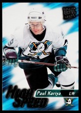 Paul Kariya 1995-96 Ultra #11 High Speed Anaheim Mighty Ducks