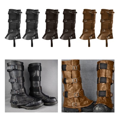 Piratenstiefelüberzüge, Steampunk, mittelalterliche Beinüberzüge für