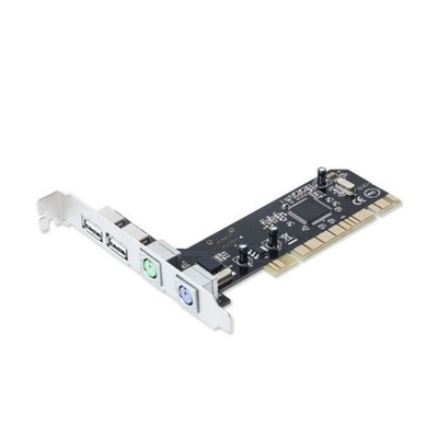 PCI zu PS2 PS/2 USB 2.0 für PC Tastatur Maus Adapter Karte Expansion Converter