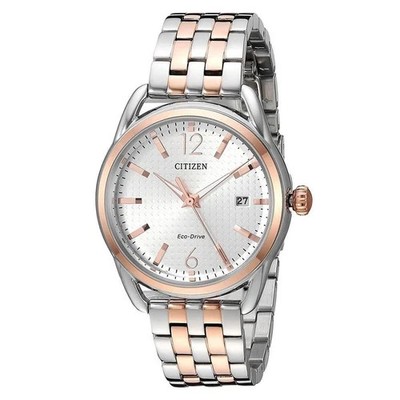 Citizen Eco-Drive Classic Calendar Women's stainless steel two tone FE6086-74A